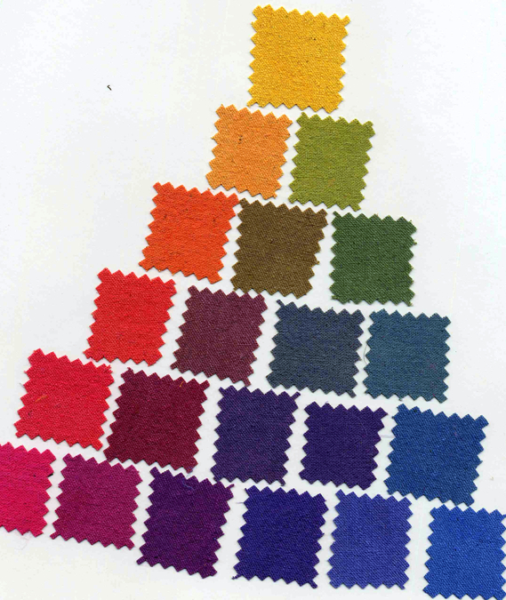 the Dye Dept. Dyeing Procion MX Colour Chart