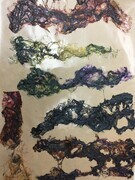 Silk texture pieces
