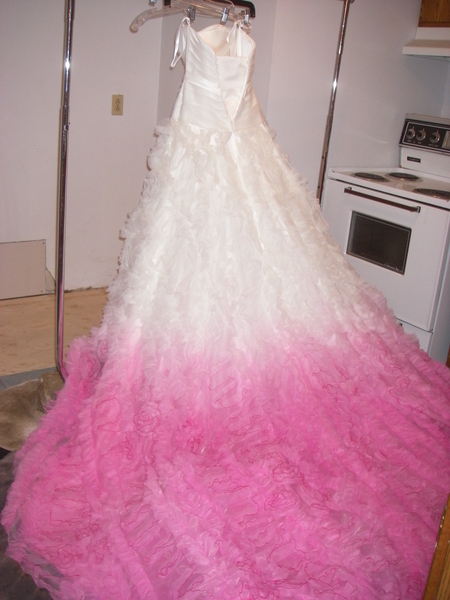 Wedding dress ombre